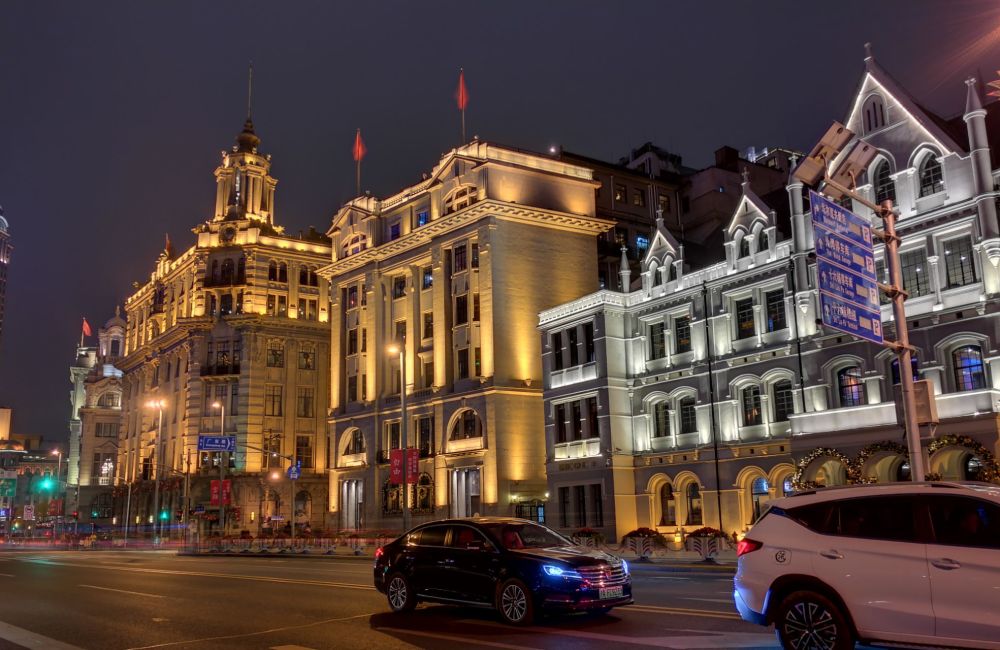 上海外滩万国建筑博览群夜景