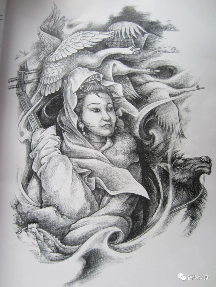 古代人物纹身图案