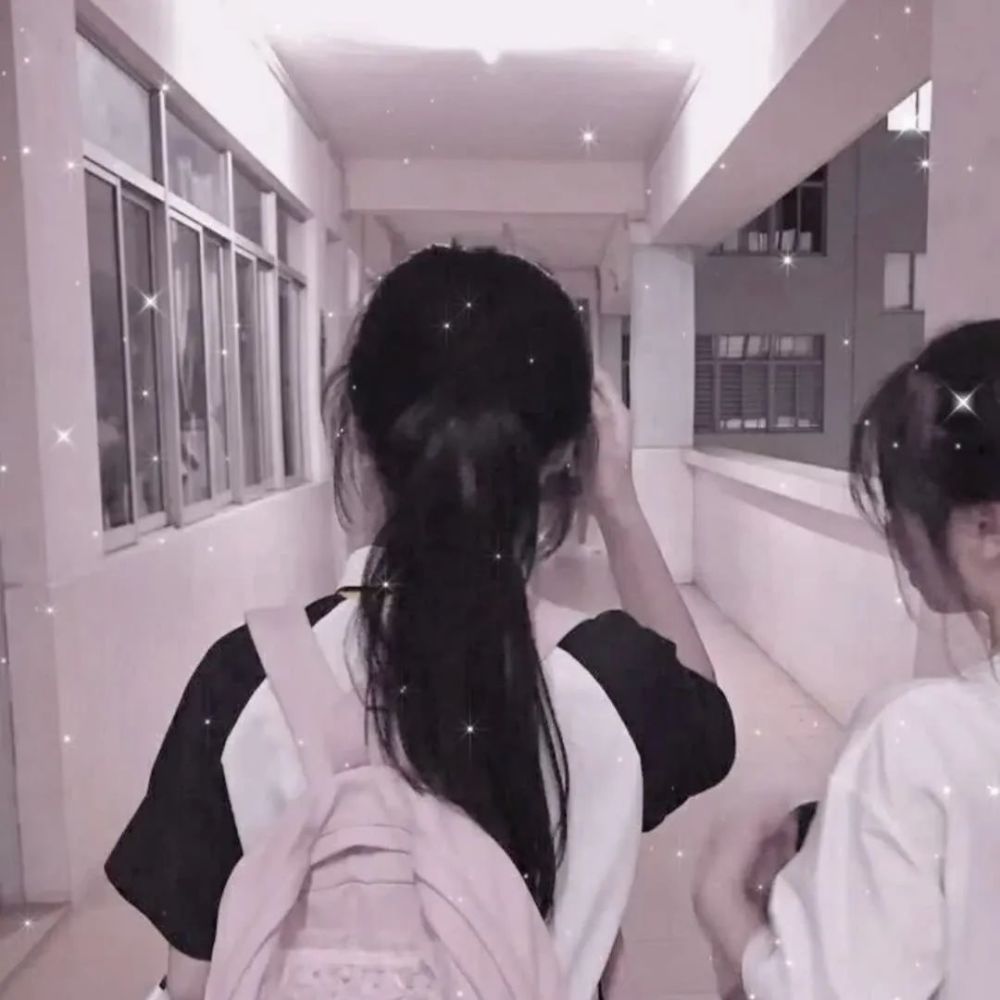 闺蜜头 背影 仙气