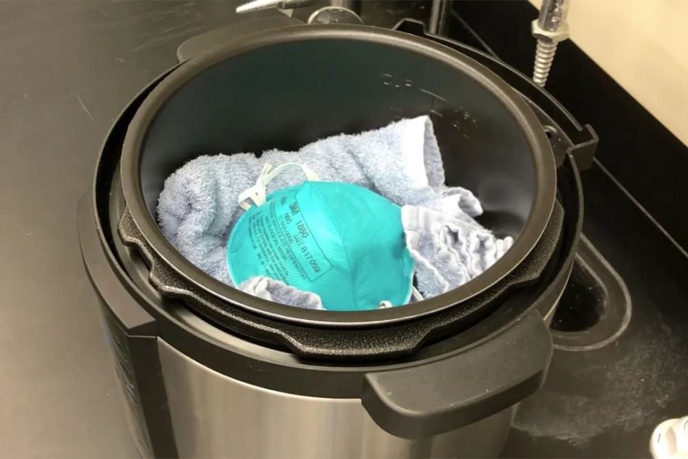 研究发现：电饭锅可为N95口罩消毒