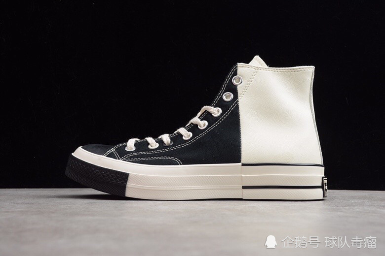 匡威converse chuck 1970 "拼接双鞋黑白"