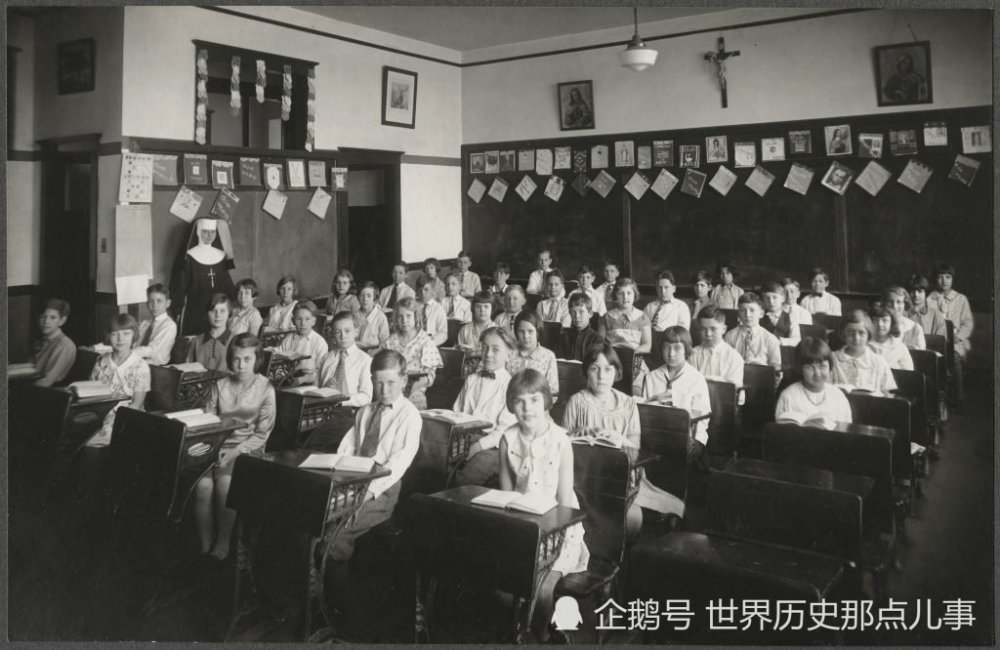 11张珍贵老照片看100年前美国儿童学校教育什么样