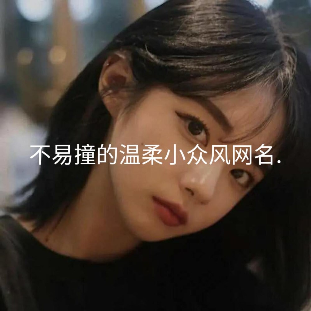 不易撞的温柔小众网名