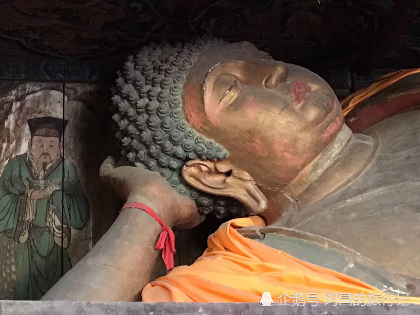 山西太阴寺的独木雕卧佛,被称为木雕艺术的活化石