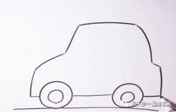 每天学一幅简笔画-幼儿小汽车简笔画步骤