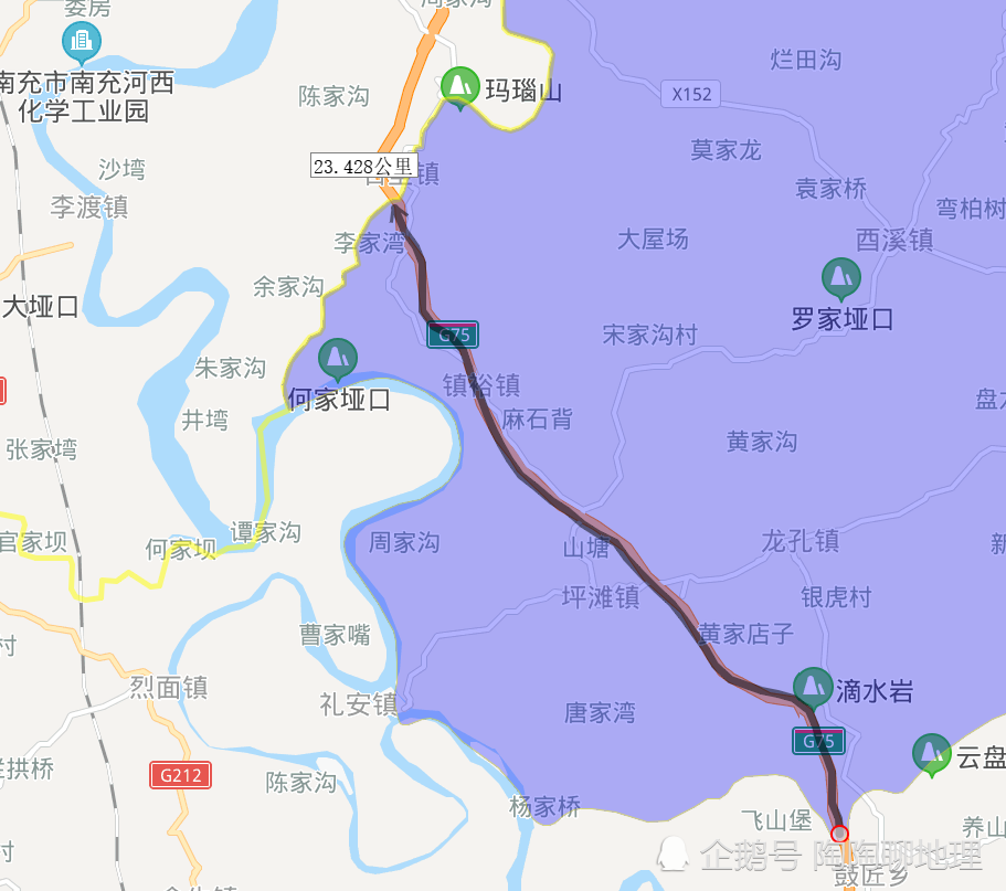 2020年广安市各地高速公路里程排名,邻水县第一,你家乡排第几?