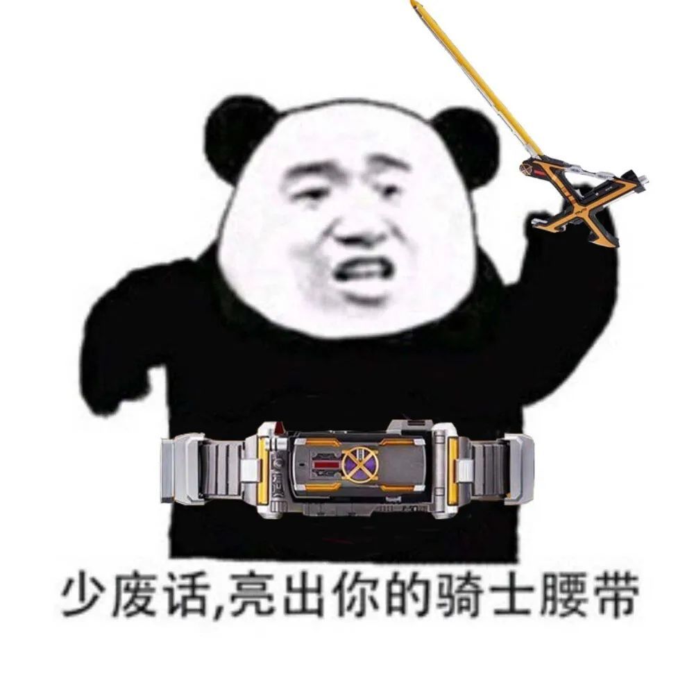 假面骑士表情包少废话亮出你的骑士腰带