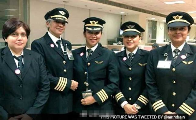 印度推出全女子航班或创世界纪录