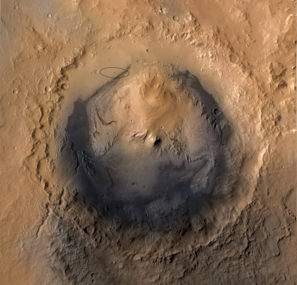 火星奇观(3)-盖尔环形山 gale crater