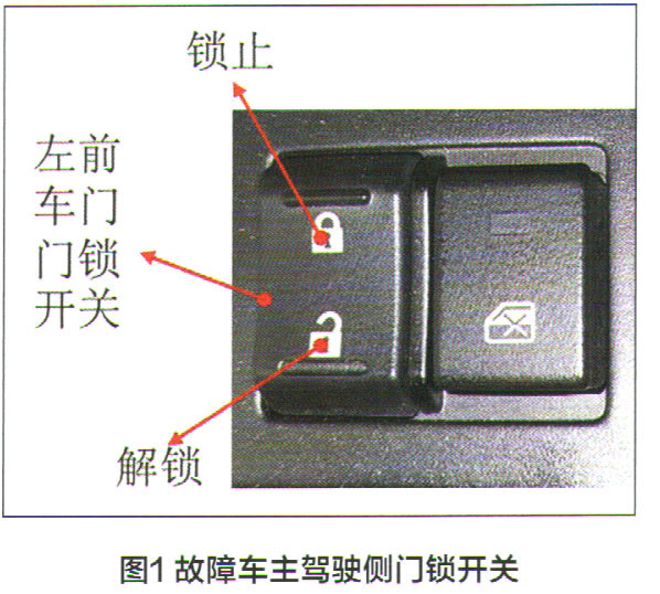 根据车门门锁控制原理图(图2)及遥控器能正常锁止或解锁车门,我们推断