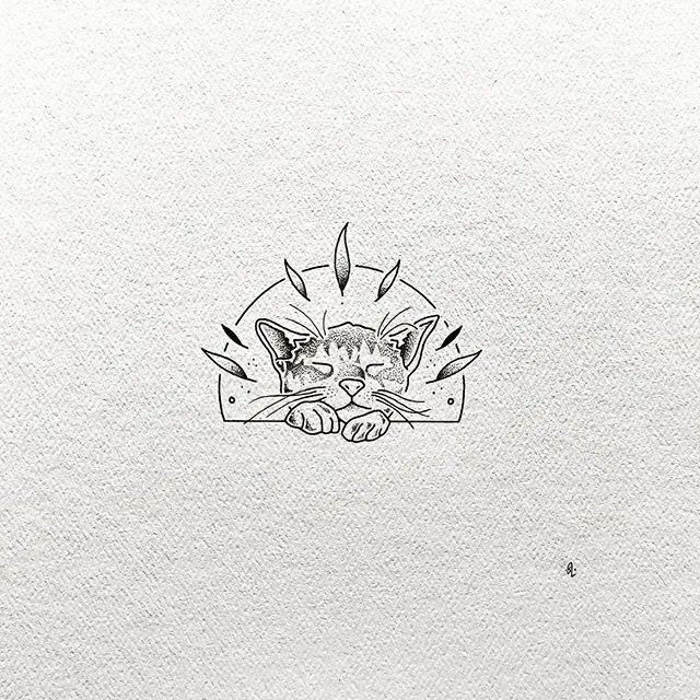 【插画欣赏】适合纹身的简单黑白手绘