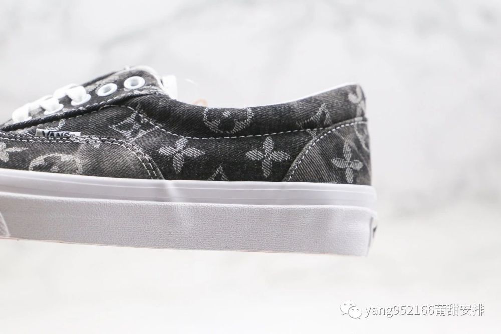 万斯vans x lv联名款低帮灰黑色牛仔硫化板鞋