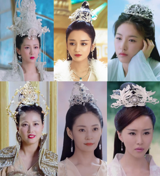 太后,皇后,嫔妃,公主,每个皇宫女子都会佩戴发冠,发型也都是千篇一律