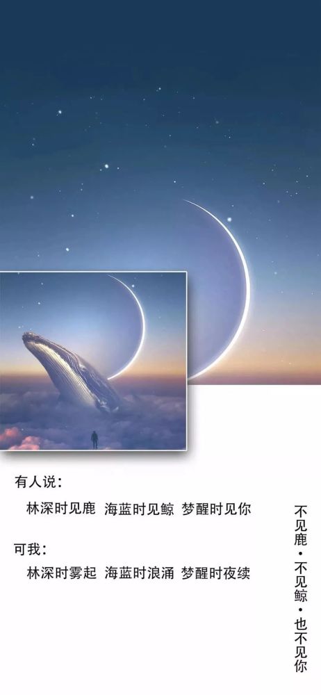 【壁纸】林深时见鹿,海蓝时见鲸,梦醒时见你!