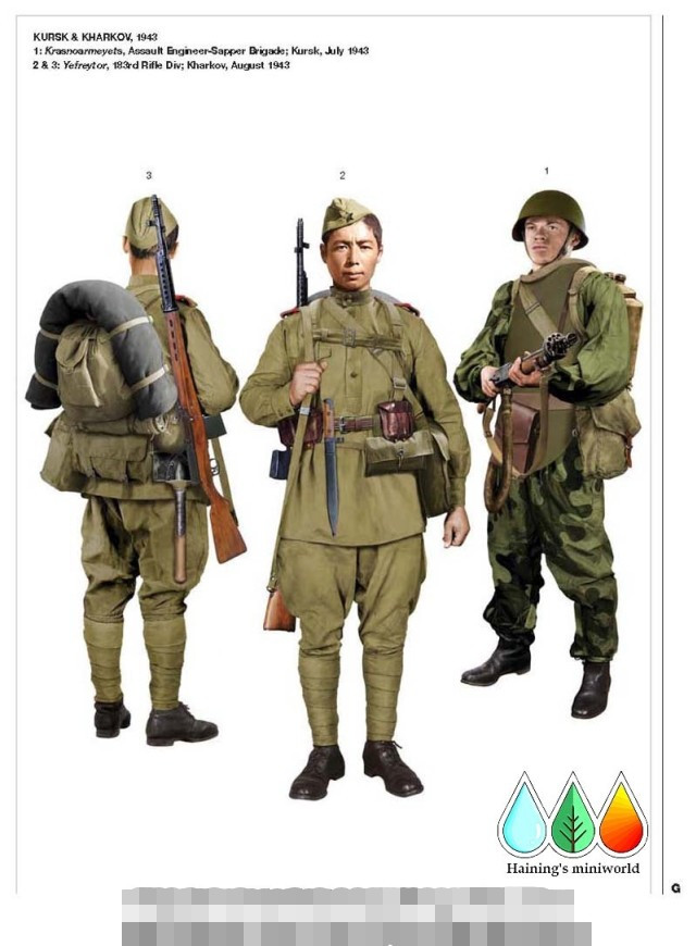 二战苏军军服及单兵装备详解,简单实用,很有毛子风格