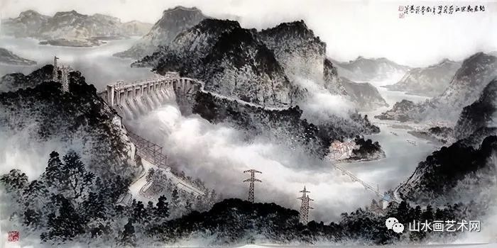 "艺海拾贝"画家刘东方山水画系列网展:沥尽浮华