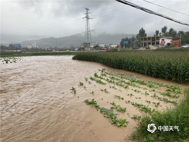 云南多地发生泥石流洪涝灾害 道路坍塌农田被淹