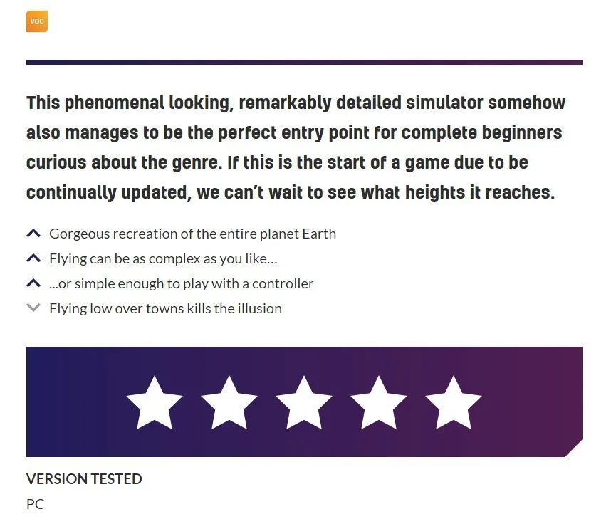 IGN：10分大师之作！《微软飞行模拟》媒体评分好评如潮！