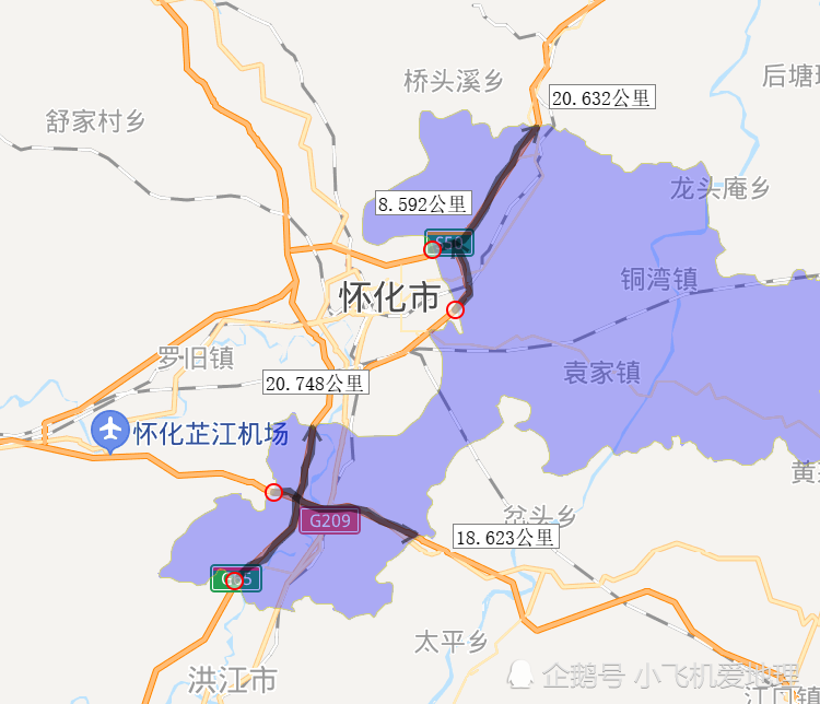 2020年怀化市各区县高速路里程排名,沅陵第一,看看你家乡第几?