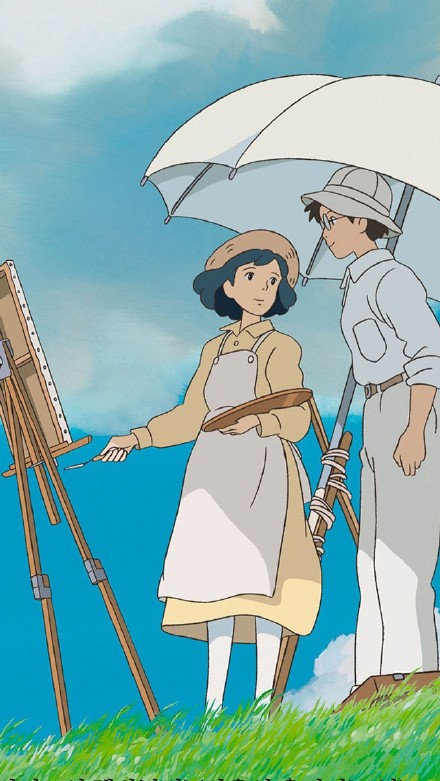 宫崎骏动漫背景图:夏天的风,我永远记得