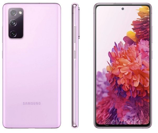 三星galaxys20fe曝光塑料后盖搭配多种颜色