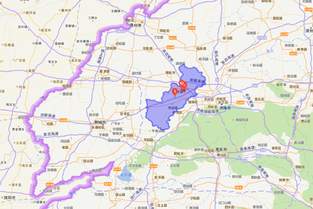 德州市齐河县县范围-天地图