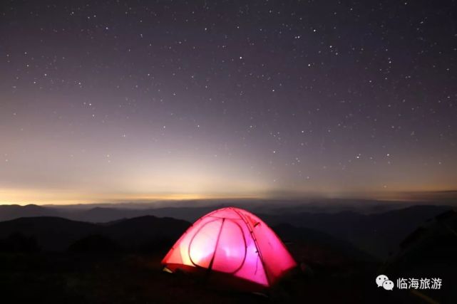 山下35℃,山上18℃,夏天一定要去括苍山露营看星星!