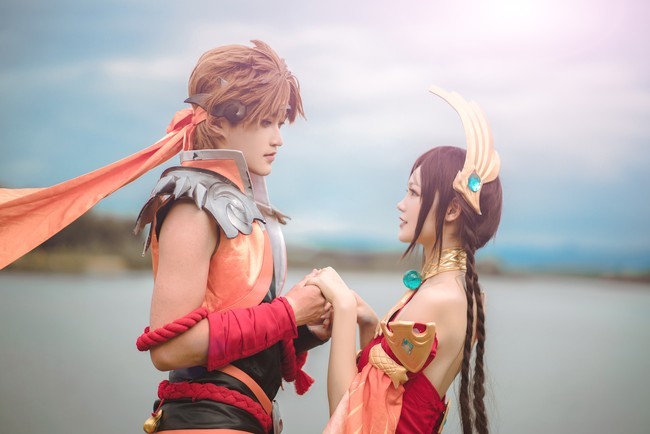 《王者荣耀》大乔孙策cosplay