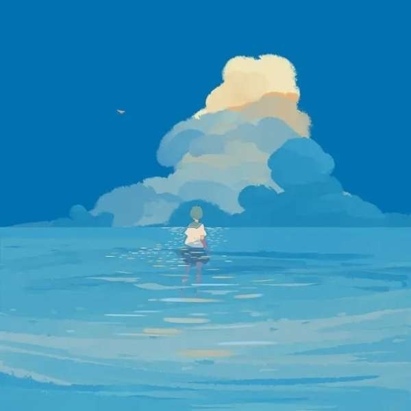 治愈系背景图-我们已经不可能像以前那样经常见到彼此