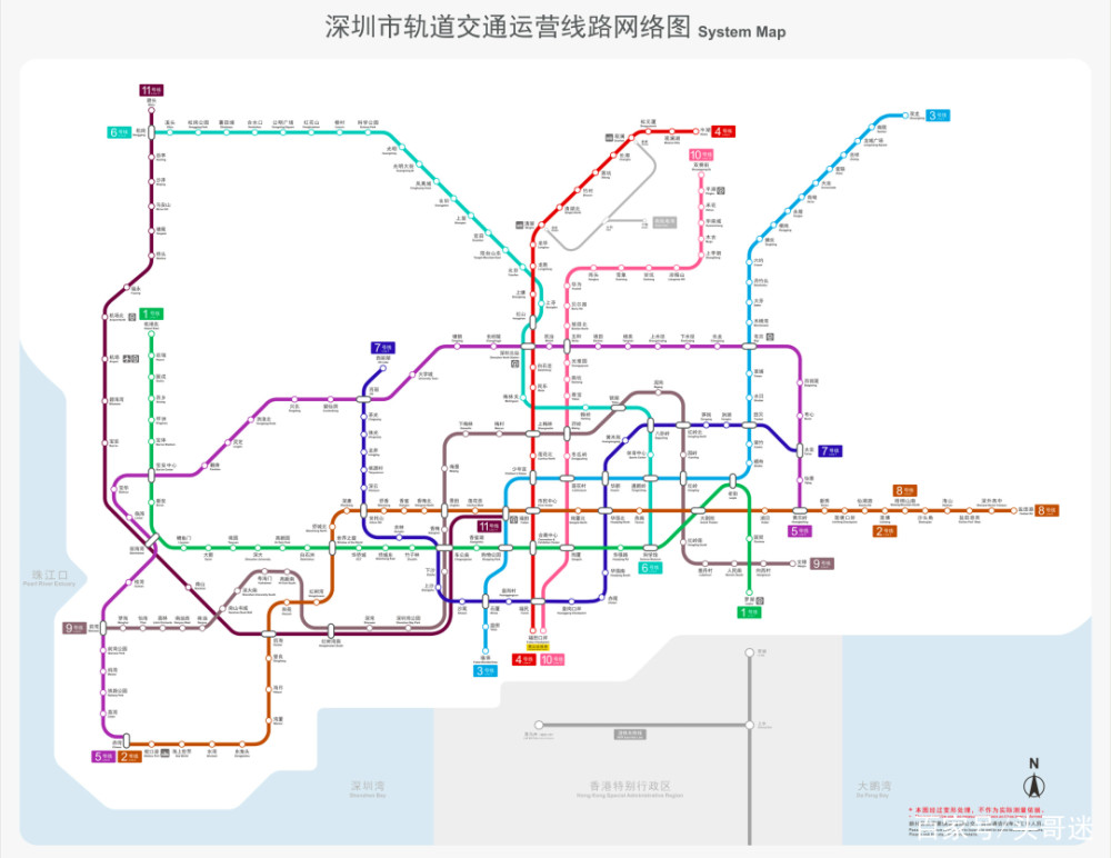 深圳地铁线路图