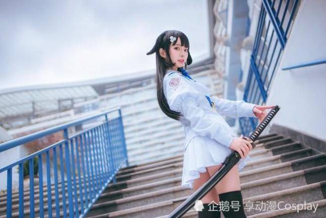 碧蓝航线 鸟海cosplay美腿绝对领域