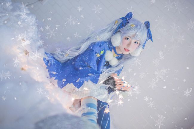 美图欣赏雪初音cos美图漂亮