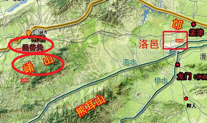 崤山,函谷关
