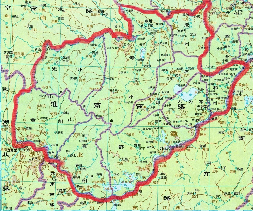 北宋二十五路行政区地图