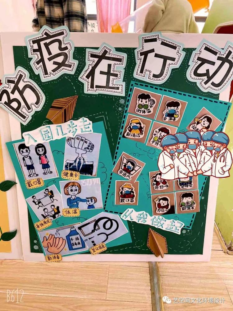 02 主题防疫环创 每个幼儿园都有自己的园所风格, 可以根据园所整体