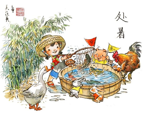 清华美院教授吴冠英:童心画处暑,在二十四节气中手绘中国