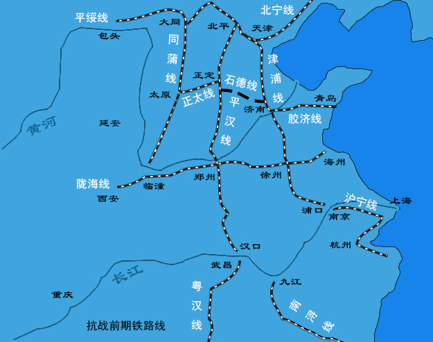 同蒲,津浦,平绥,南浔,才是高大上的抗战"热词"