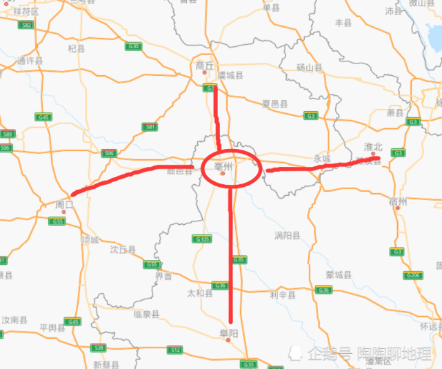 亳州市各区县修建高速快速路改造现有路交通规划设想方案