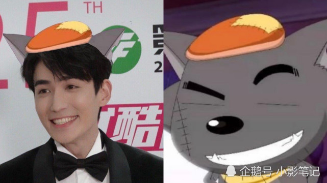 与动漫撞脸的男星,朱一龙像灰太狼,张新成胜似喜羊羊