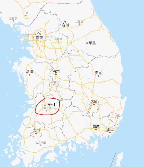 全州)位于韩国西南部,距首尔三小时车程,是全罗北道政府)的