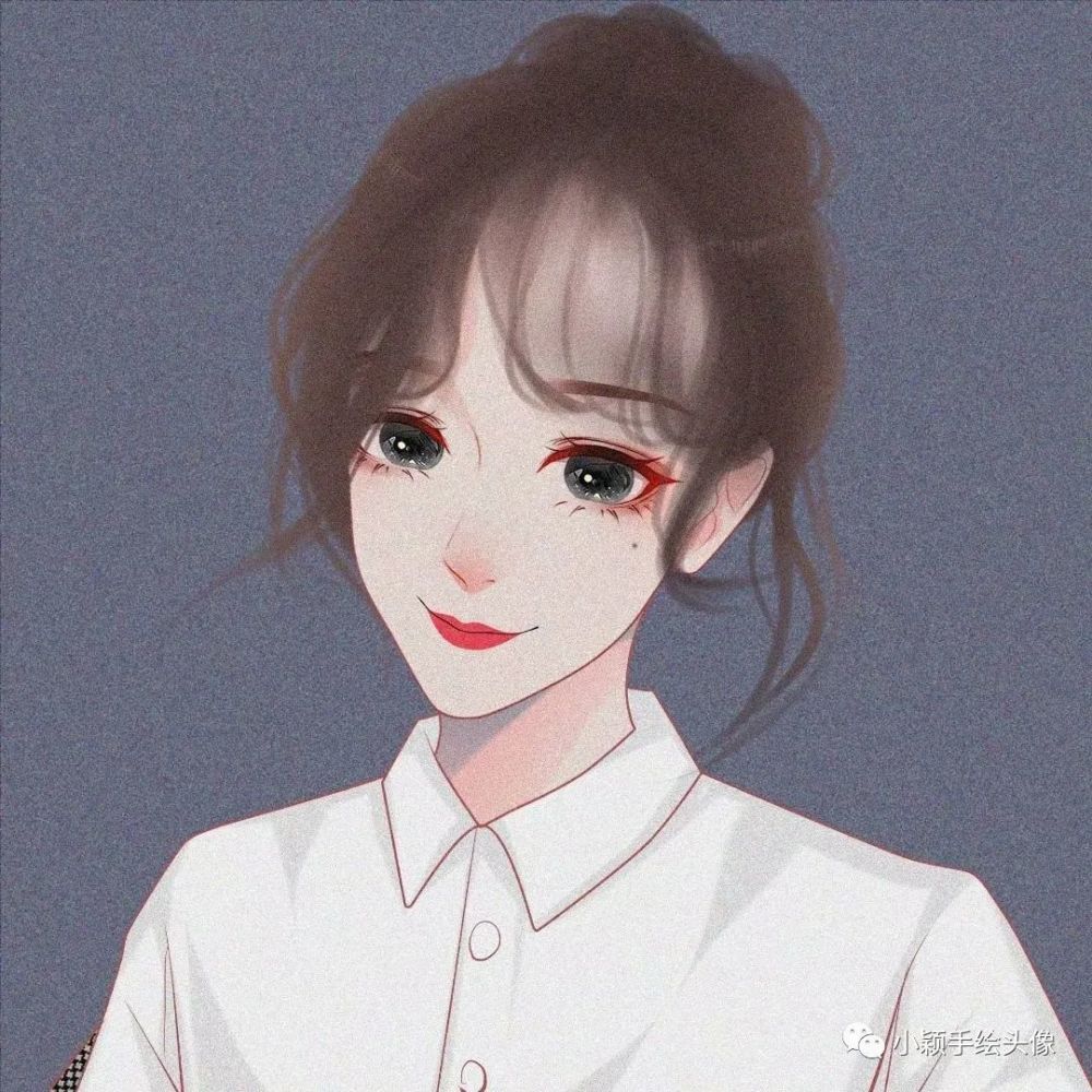 女生磨砂质感手绘头像,朦胧美超好看,喜欢吗?