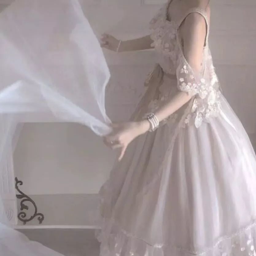 婚纱头像丨白色系列女生头像
