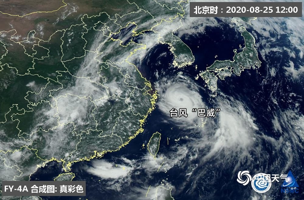 卫星之眼看台风"巴威"