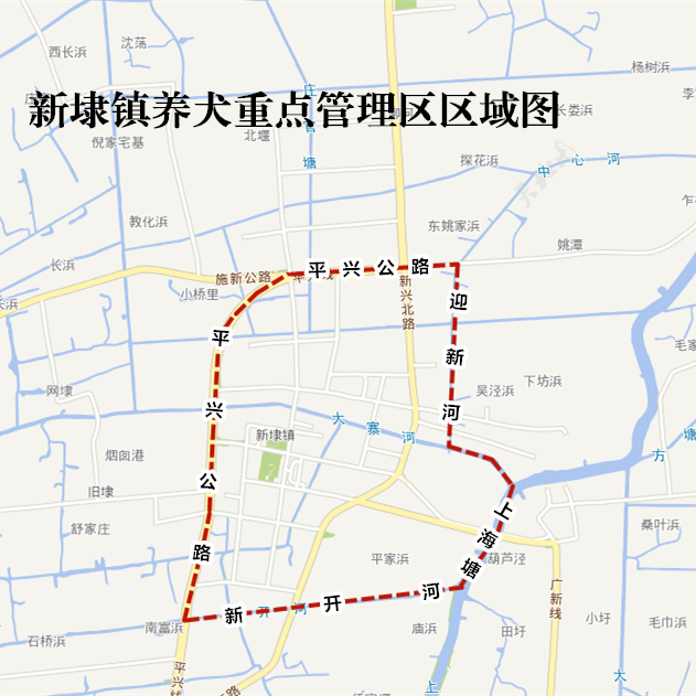 (三)新埭镇:东至景兴东路,南至曹桥港,齐欣路,西至枇杷桥港,北至矮婆