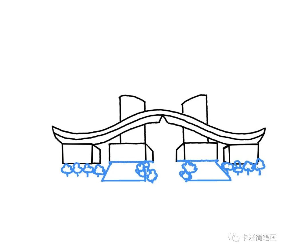 深圳城市简笔画-祝深圳40岁生日快乐