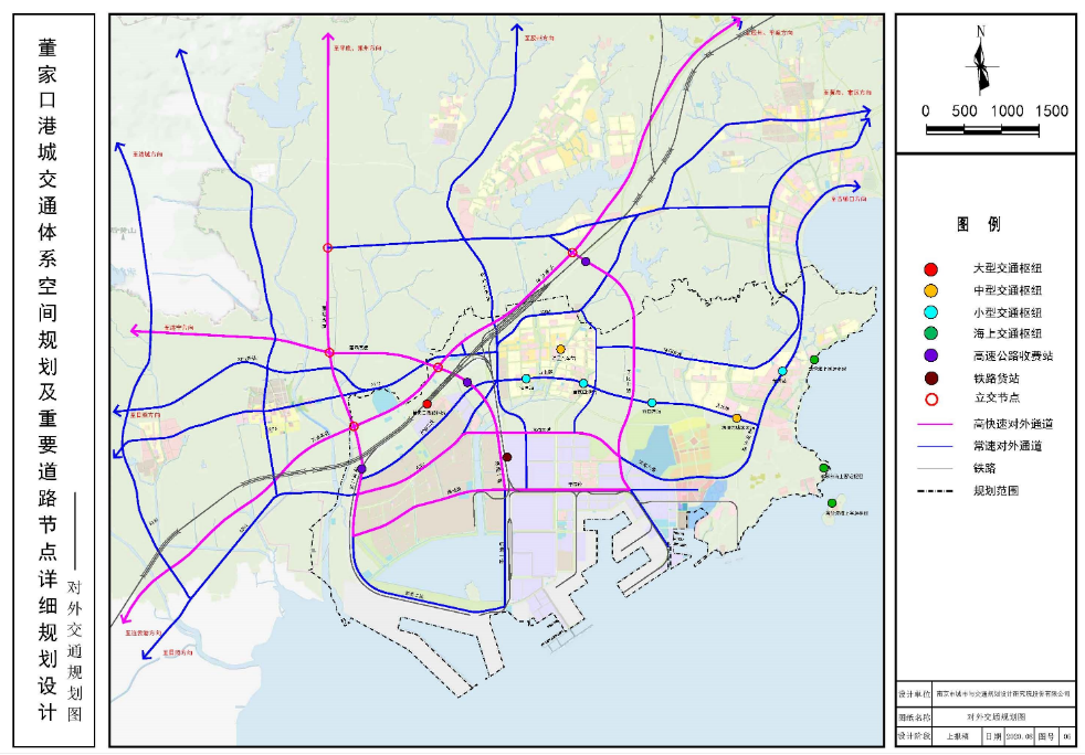 《董家口港城交通体系空间规划及重要道路节点详细规划设计》公示