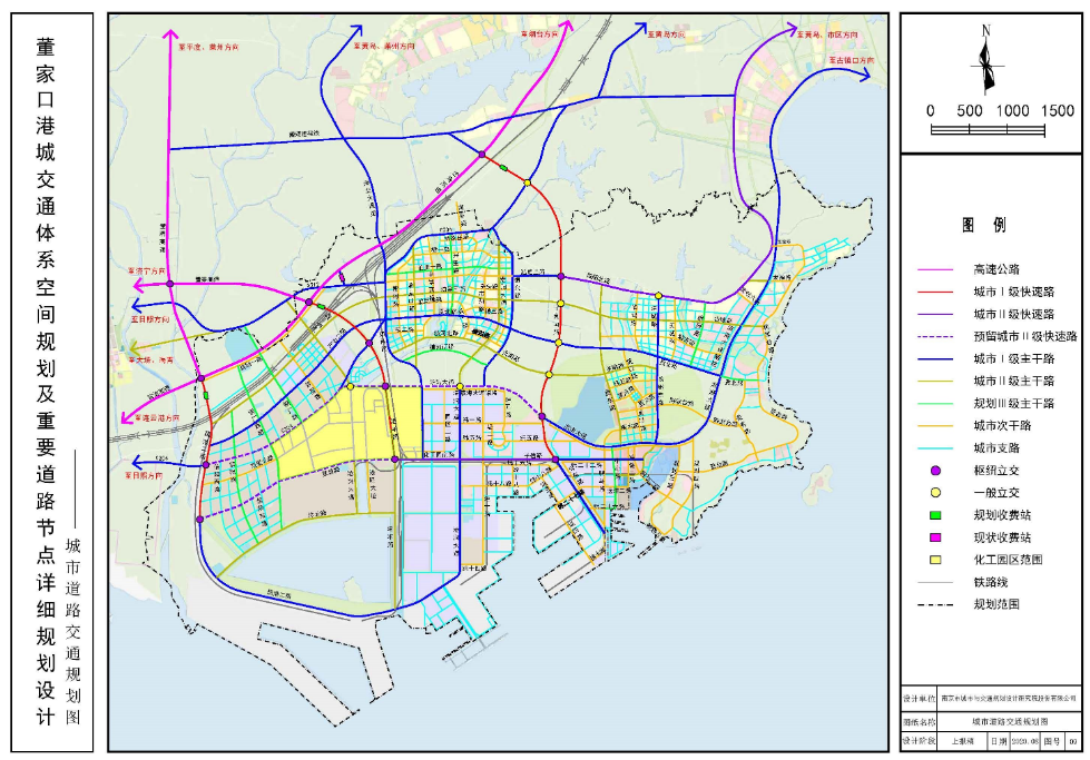 《董家口港城交通体系空间规划及重要道路节点详细规划设计》公示