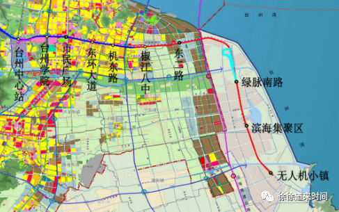 而计划三年开工的台州市域铁路s2线一期工程,加上沿海高速,现代大道