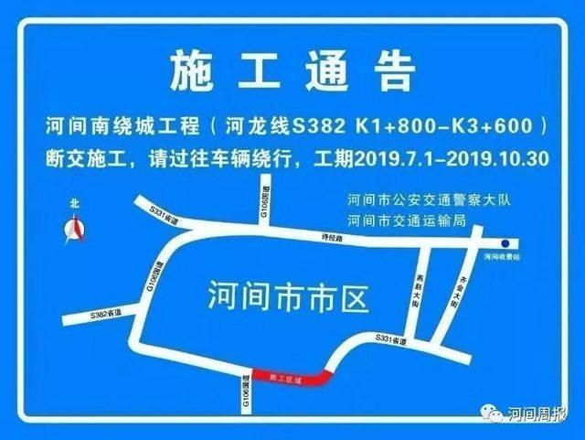 (上图红色区域为施工路段>多了解一些g337河间市绕城段改建工程