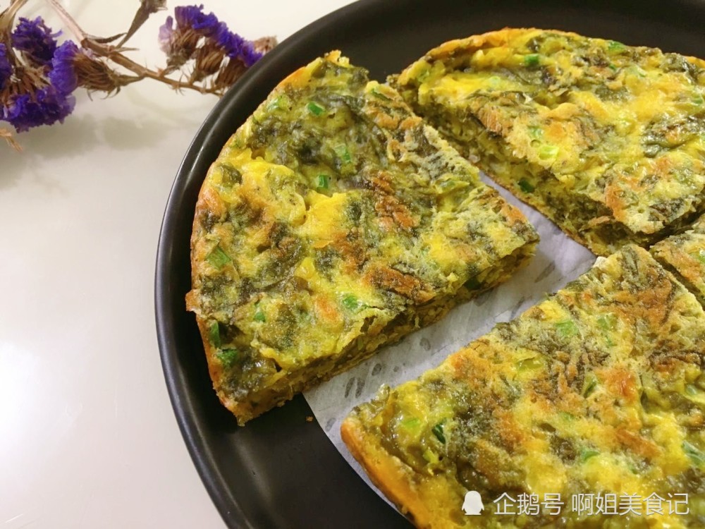 紫菜鸡蛋饼,手不沾面,5分钟做一个,营养又美味